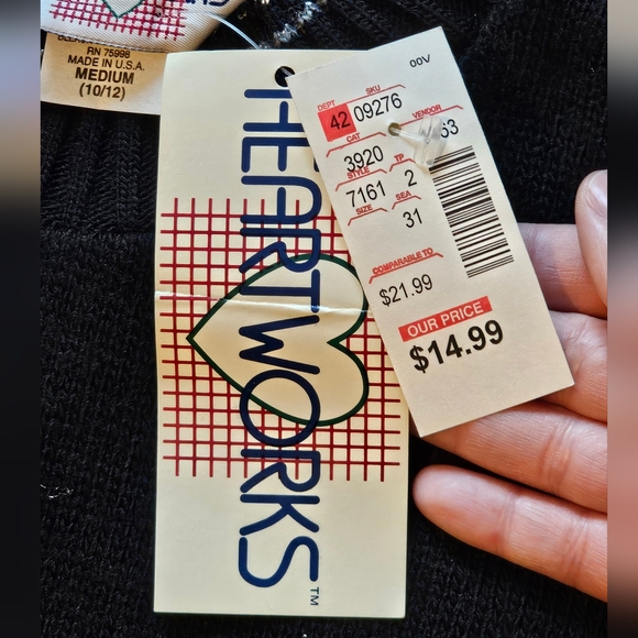 Vintage Heartworks Girls 10-12 Horse Sweater New With Tags - Picture 4 of 12